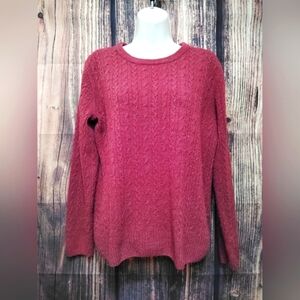 Bass Women's Cable Knit Sweater - Pink